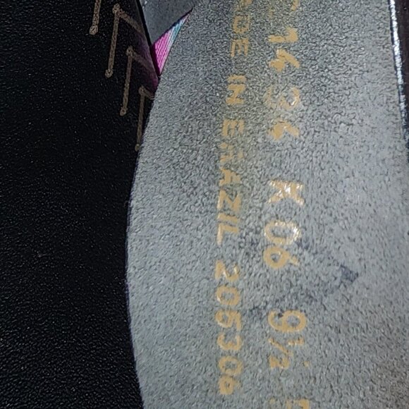 Cole Haan black leather stacked heel sandal Size 9.5 NWOT - Picture 4 of 4